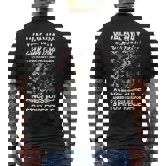 Walk Away I Am A Grumpy Old Man I Love Dogs More Men's Back Print T-shirt | Mazezy