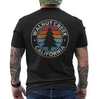 Walnut Creek California Ca Vintage Graphic Retro 70S Men's T-shirt Back Print | Mazezy