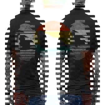 Walrus Lover Retro Vintage Ocean Animal Silhouette Men's T-shirt Back Print | Mazezy