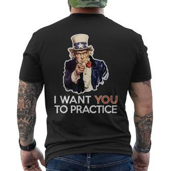 I Want You To Practice Band Director Or Coach T Men's T-shirt Back Print | Mazezy