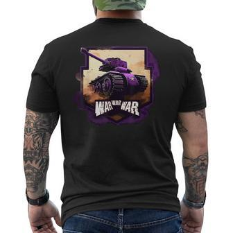 War War War Gaming Mens Back Print T-shirt - Seseable
