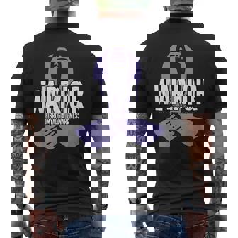 Warrior Fibromyalgia Awareness Mens Back Print T-shirt | Mazezy
