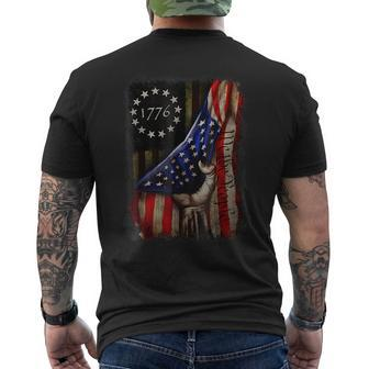 We The People American History 1776 4Th Of July Us Usa Flag Mens Back Print T-shirt | Mazezy