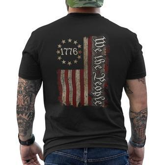 We The People American History 1776 Independence Day On Back 1776 Funny Gifts Mens Back Print T-shirt | Mazezy