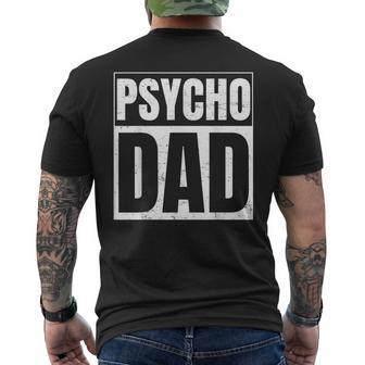 Weapons For Psycho Dad Handgun Lovers For Women Men's Back Print T-shirt | Mazezy
