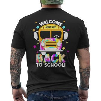 Welcome Back To School For Bus Drivers Transportation Dept Mens Back Print T-shirt - Monsterry DE