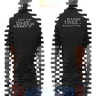 Wellness Wednesdays Mens Back Print T-shirt - Thegiftio