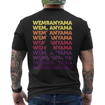 Wembanyama Basketball Amazing Fan Men's T-shirt Back Print - Seseable