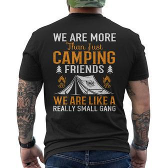Were More Than Camping Friends Mens Back Print T-shirt - Thegiftio UK