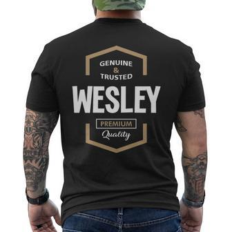 Wesley Name Gift Wesley Quality Mens Back Print T-shirt - Seseable