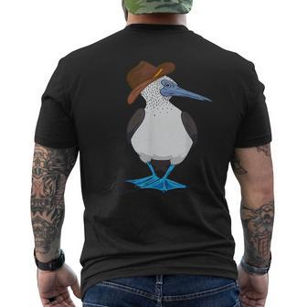 Western Blue Footed Booby Cowboy Blue Footed Booby Lover Men's T-shirt Back Print | Mazezy