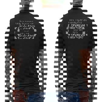 What Happens At Friendsgiving Stays At Friendsgiving Mens Back Print T-shirt - Thegiftio UK
