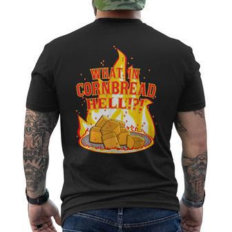 What In Cornbread Hell Funny Mens Back Print T-shirt | Mazezy