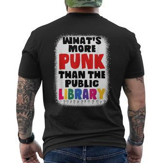 Whats-More-Punk-Than-The-Public-Library Mens Back Print T-shirt - Thegiftio UK