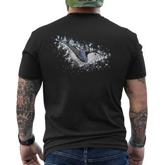 White-Breasted Nuthatch Bird Birdlover Birdwatcher Biologist Men's T-shirt Back Print | Mazezy