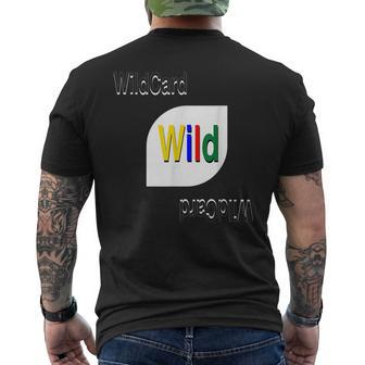 Wildcard Retro Card Game | Halloween Costume Halloween Funny Gifts Mens Back Print T-shirt | Mazezy DE