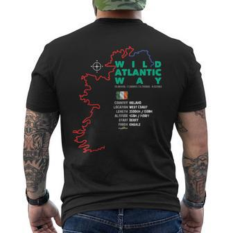 Wilds Atlantic Way Ireland Men's T-shirt Back Print | Mazezy