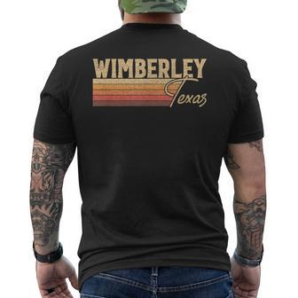 Wimberley Texas Men's T-shirt Back Print | Mazezy
