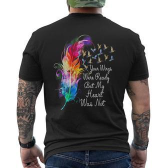 Your Wings Were Ready But My Heart Was Not Lgbt Vintage Men's T-shirt Back Print | Mazezy
