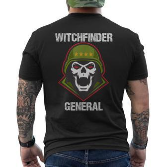 Witchfinder General Creepy Halloween Horror Witch Hunt Halloween Men's T-shirt Back Print | Mazezy