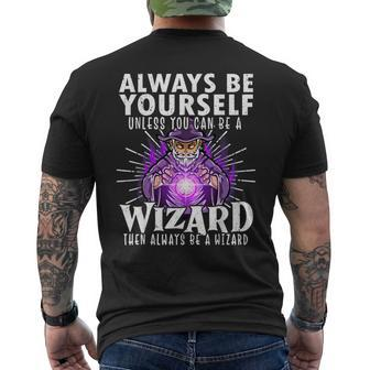Wizard Lover Wizard Magician Magic Lover Wizard Men's T-shirt Back Print | Mazezy