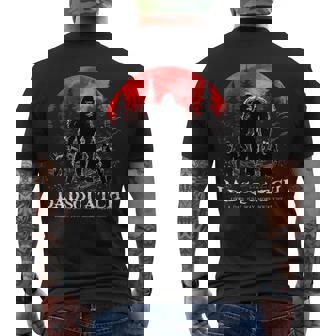 Womens Dad Squatch Like A Grandpa Just Way More Squatchy Funny Mens Back Print T-shirt - Thegiftio