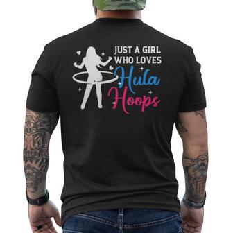Womens Girl Who Loves Hula Hoop Hula Hooper Hooping Fitness Sports Mens Back Print T-shirt - Monsterry UK