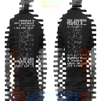 Womens Heart Surgery Dad More Scar-Tacula Open Heart Surgery Mens Back Print T-shirt - Thegiftio