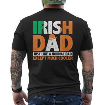 Womens Irish Dad Just Like Normal Dad Except More Awesome Mens Back Print T-shirt - Thegiftio UK