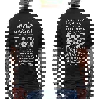 Womens I´M A Heavy Metal Dad Like A Normal Dad Just More Awesome Mens Back Print T-shirt - Thegiftio