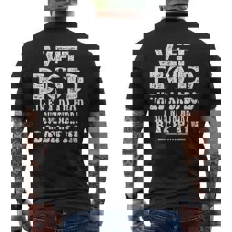 Womens Vet Bod Like Dad Bod But With More Back Pain Groovy Veteran Mens Back Print T-shirt - Thegiftio UK