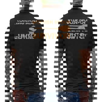 The Wooden Spoon Survivor And Humor Men's Back Print T-shirt | Mazezy