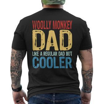 Woolly Monkey Dad Like A Regular Dad But Cooler Men's T-shirt Back Print | Mazezy