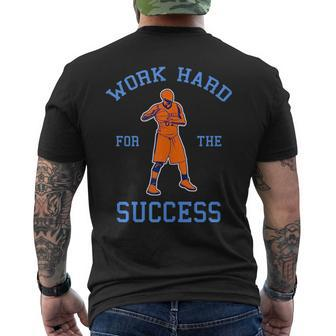 Work Hard For The Success - Motivational Basketball Mens Back Print T-shirt | Mazezy AU