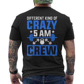 Workout Squad 5Am Crew Funny Gym Quote Mens Back Print T-shirt - Seseable