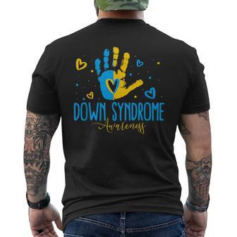 World Down Syndrome Day Down Syndrome Awareness Men's T-shirt Back Print - Seseable