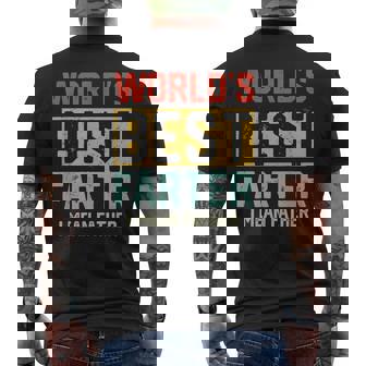Worlds Best Farter I Mean Father Fathers Day For Dad Mens Back Print T-shirt - Thegiftio