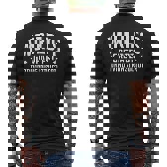 Worlds Greatest Driving Instructor Driver Gifts Car Parking Driver Funny Gifts Mens Back Print T-shirt | Mazezy