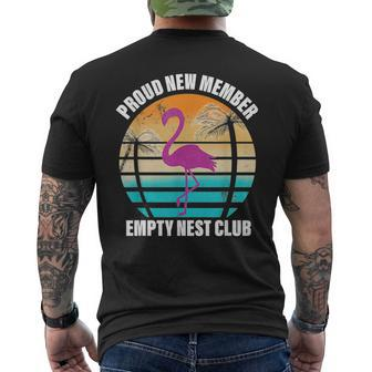 Worn Style Empty Nest Club Gift For Parents Empty Nesters Mens Back Print T-shirt - Monsterry CA