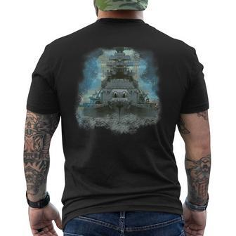 Ww2 Warships Bismarck Naval Fleet Battleships Carriers Men's T-shirt Back Print | Mazezy