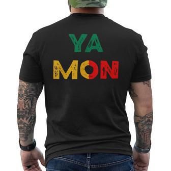 Ya Mon Jamaican Slang Phrase Jamaican Flag Jamaica Mens Back Print T-shirt - Thegiftio UK