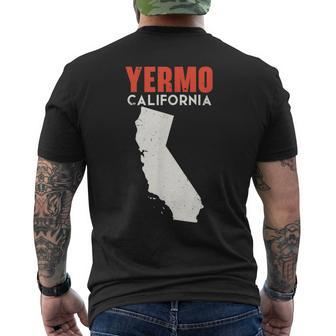 Yermo California Usa State America Travel Californian Men's T-shirt Back Print | Mazezy