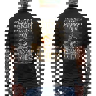 Yes I Do Have A Retirement Plan I Plan Cycling Retirement Men's T-shirt Back Print | Mazezy