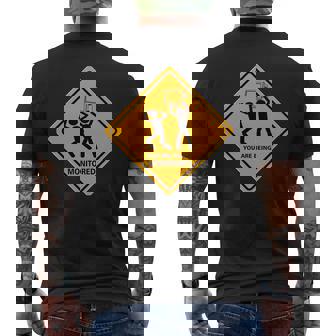 You Are Being Monitored Mens Back Print T-shirt | Mazezy