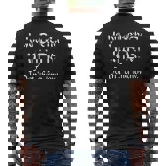 You Betcha Uff Da Dont Cha Know Mens Back Print T-shirt | Mazezy