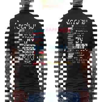 You Can39t Buy Happiness But You Can Buy Books Funny Mens Back Print T-shirt - Monsterry