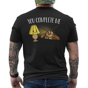 You Complete Me Moth Meme Mole Lamp Gift Meme Funny Gifts Mens Back Print T-shirt | Mazezy