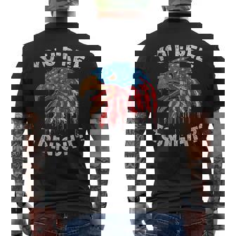 You Free Tonight Usa Flag Eagle 4Th Of July Mens Back Print T-shirt | Mazezy
