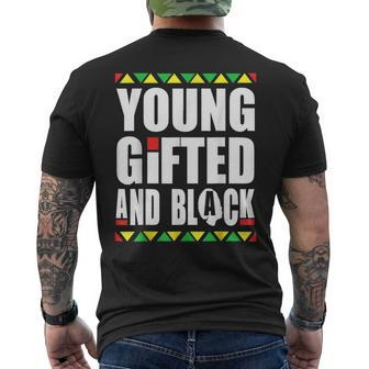 Young Gifted And Black History Month Junenth Boys Girls Mens Back Print T-shirt - Seseable