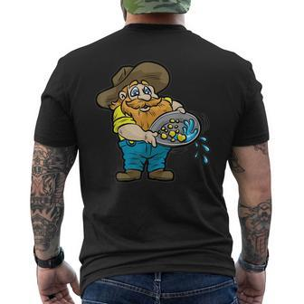 Yukon Goldminer | Mining Miner Gold Nugget Pan Gift Mens Back Print T-shirt - Thegiftio UK